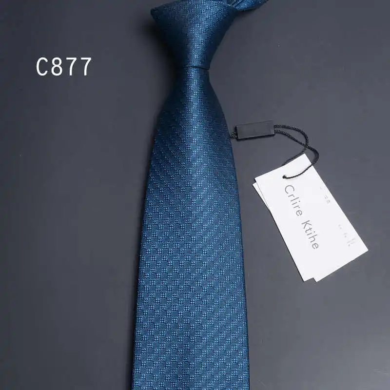High Quality 100% Silk Men's Tie With Black and Red Stripes 8cm Narrow Version Business Banquet Shirt Accessories Silk Necktie