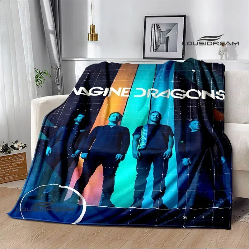 

Rock Band Imagine Dragons Printed blankets Flannel Warm blanket Soft Cozy Blanket Travel Blankets bed linings Birthday Gift