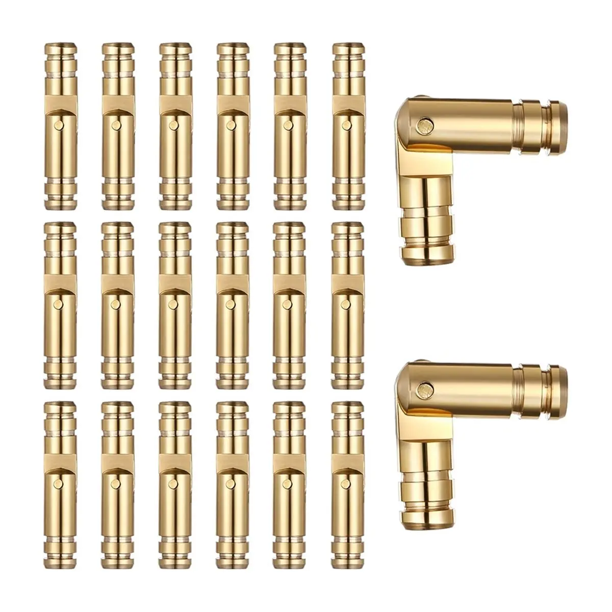 ABFW 20Pcs Brass Hinge Hidden Concealed Hinges 20x4mm Hidden Hinge for Jewelry Box Cabinet Door Hinges Woodworking