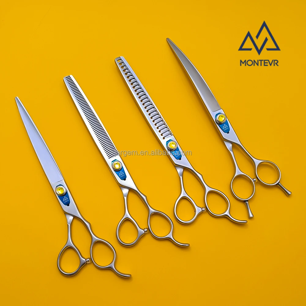 Highly Popular Japanese 7.5 Inch Pet Grooming Scissors Set Super Sh arp Scissors With Micro Teeth for Pet Groomers