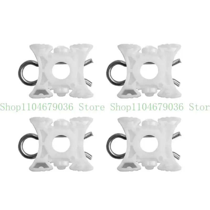 652F Sliding Blocks Door Window Regulator Clip Set for S40 Plastic Slider Brackets for Car Glass Lift Repair 4 Pack