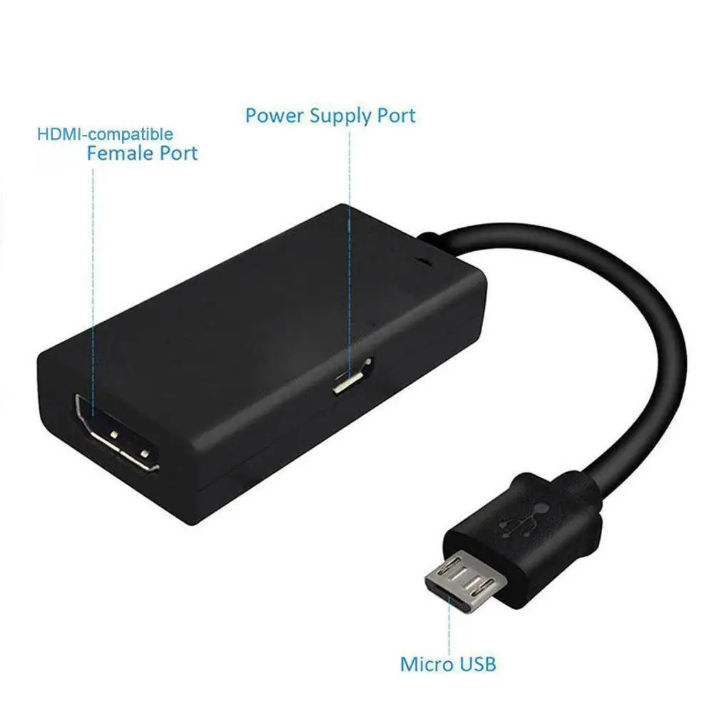 كابل محول MHL متوافق مع Micro USB إلى HDMI 1080P HDTV لهاتف Samsung Galaxy Nexus، Galaxy S2 Sensation 4G