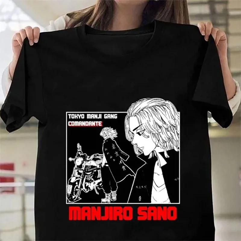 Hot Anime MIKEY Cool Graphic Printed T-Shirt Unisex Outdoor Street Round Neck Shirt T-Shirt Tops