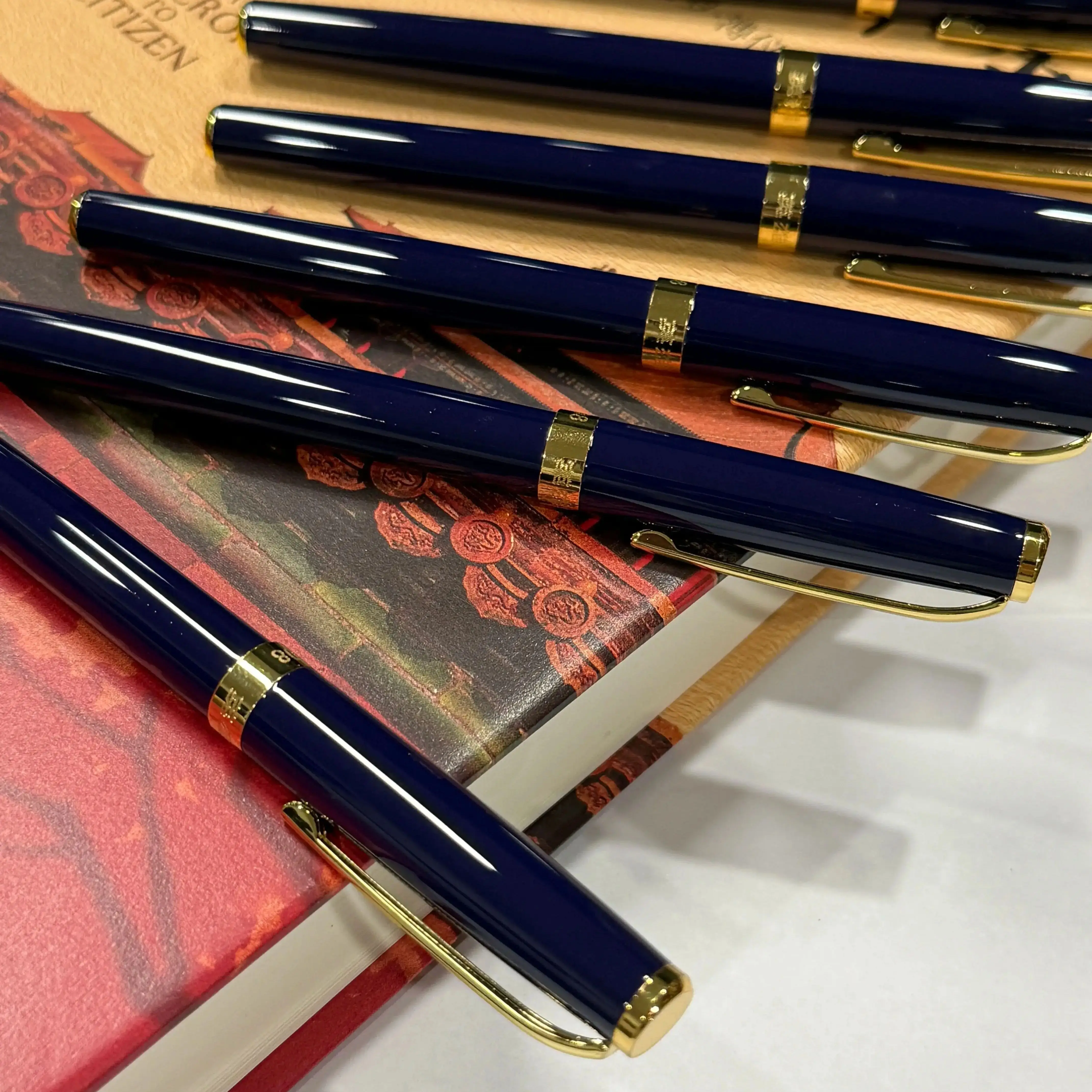 

HERO P108 Fountain Pen Bundle Luxury Retro Design F/EFNib Metal Elegant Clip Writing Pens Office School Supplies Stationery Deal