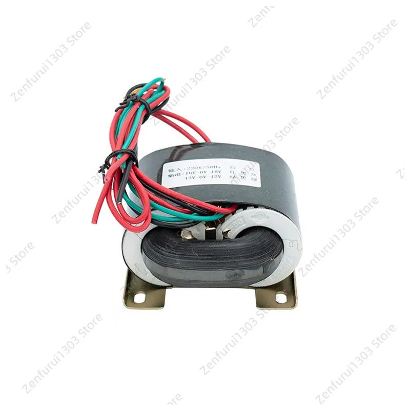 Imported Iron Core 150W Power Supply R-Shaped Transformer Dual 12V 18V 24V Amplifier R80