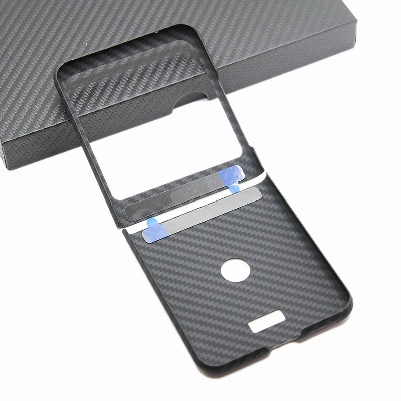 ZXKE Carbon Case For Motorola Moto Razr 40 Ultra Hard Cover Ultralight Ultrathin Comfortable Commercial Aramid Fiber Shell