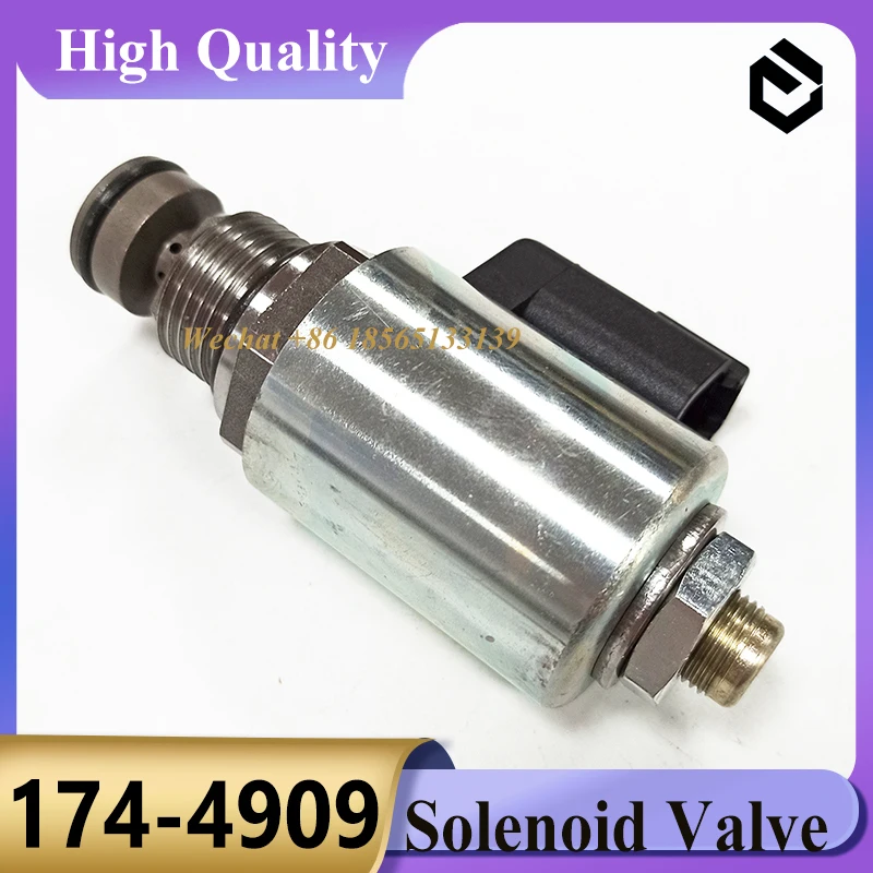 174-4909 ShutOff Solenoid Valve 1744909 for Caterpillar CAT D6 D5 D8 D7 D8T D8R D10R D10T2 D10T D5R2 D6N Parts