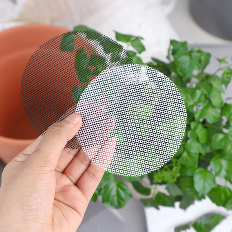 

Circular Mesh Breathable and Leak-proof Mat, Green Plant Tray, Flower Pot Mat, Insect Resistant, Bottom