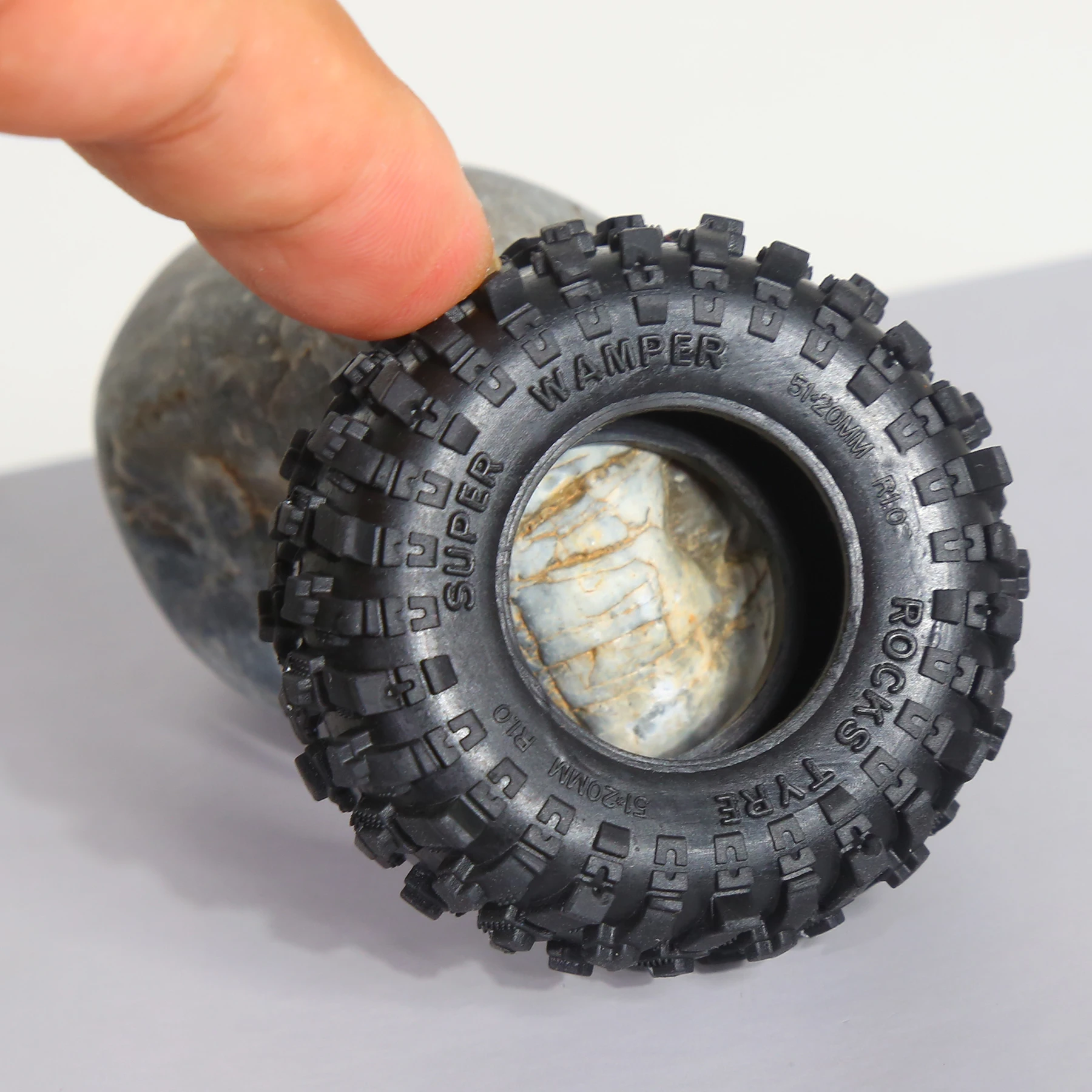 1.0 Mud Slingers Tires Super Soft Sticky 1.0 Crawler Tyre for RC 1/18 TRX4M 1/24 SCX24 FCX24 Upgrade