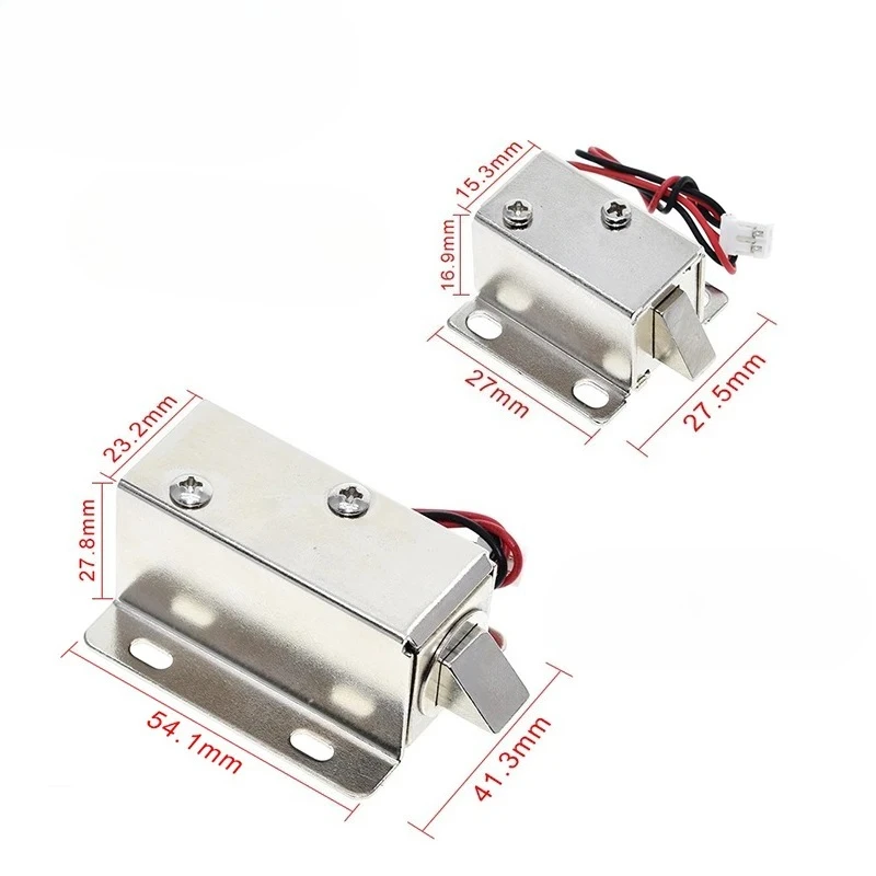 DC12V 0.35A 0.6A small lock storage cabinets electronic lock TZT mini electric bolt  drawer file cabinet