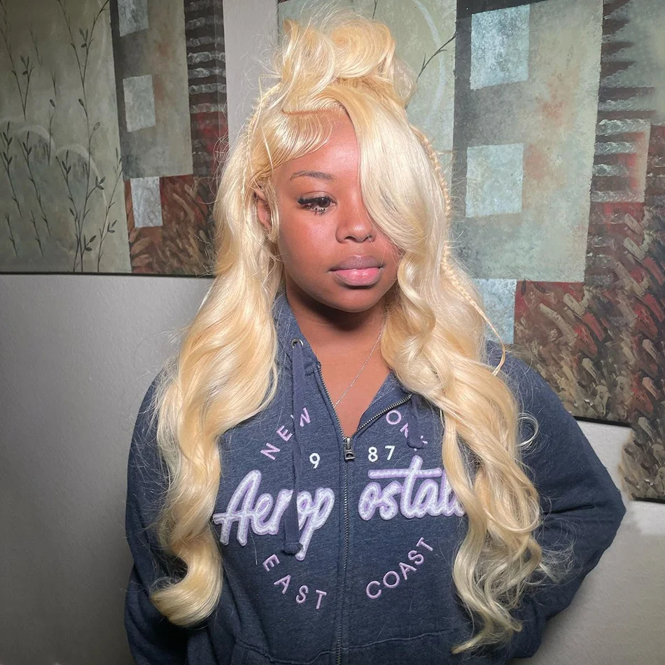 613 Blonde Lace Front Wig Human Hair 13X6 Hd Lace Frontal Wig 13X4 Lace Front Human Hair Wig Glueless Body Wave Lace Front Wig