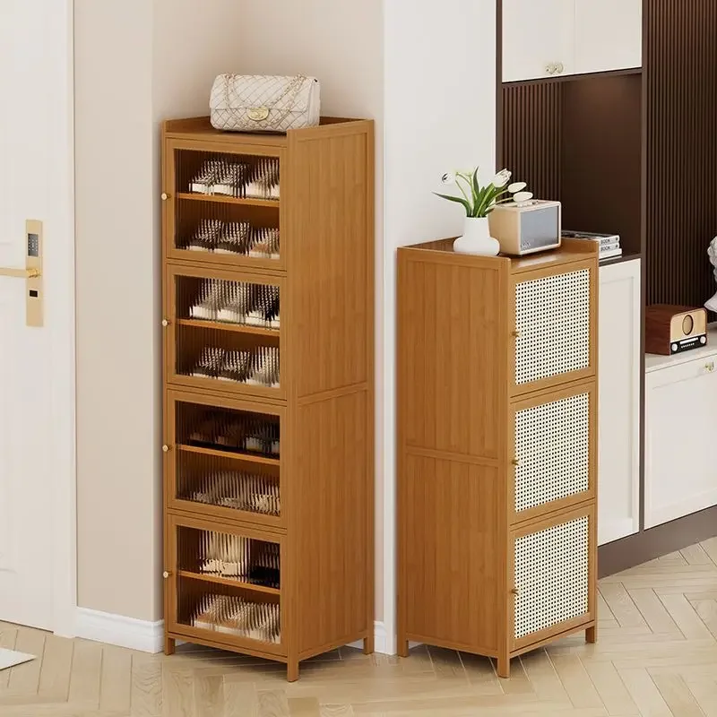Simple shoe rack Multi-layer household entrance Indoor rental room Shoe cabinet Corridor Dust-proof crevice