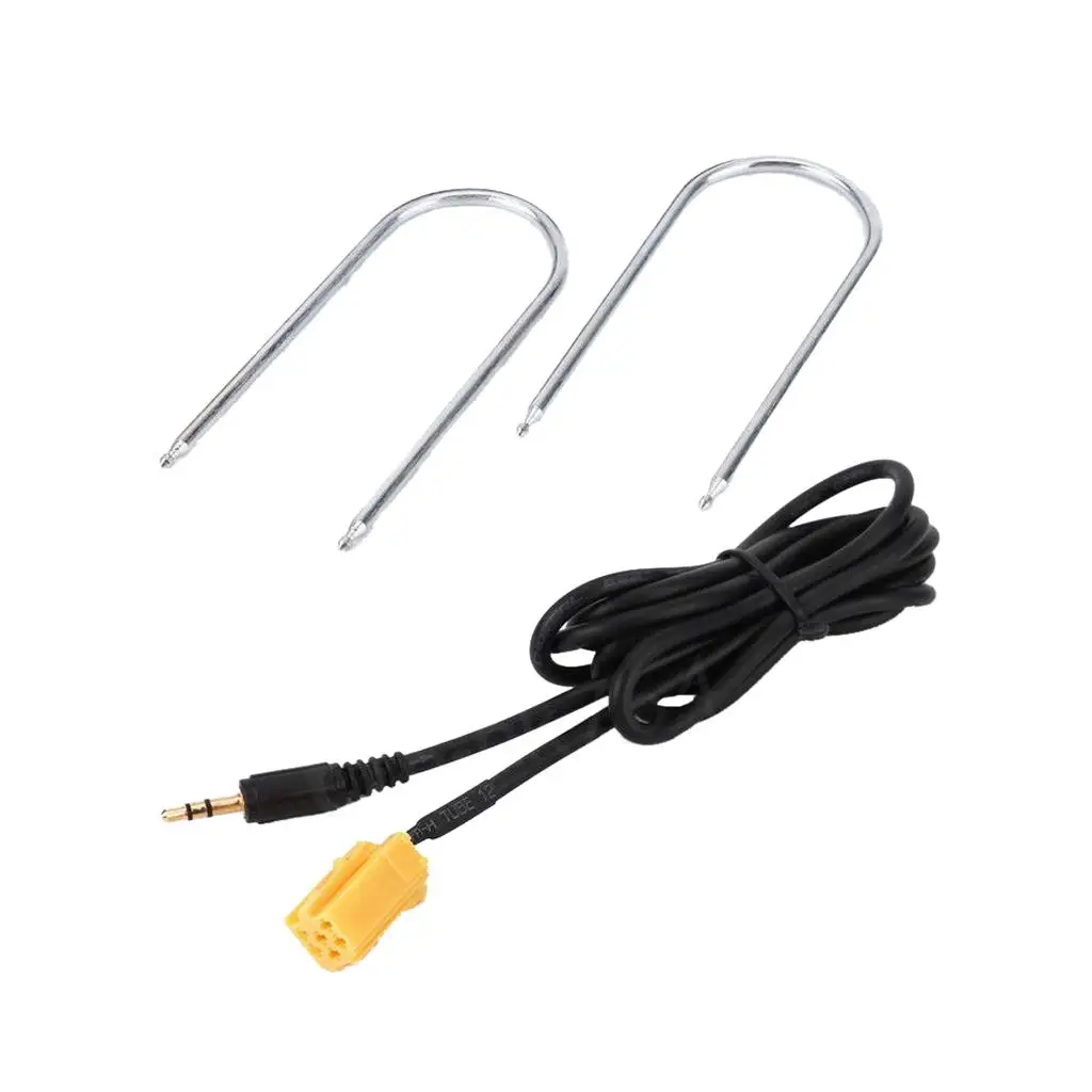Car 3.5MM Adapter Cable Black Plug and Play Audio Cable for Peugeot 206 207 307 308 USB Head Unit 2007-2015