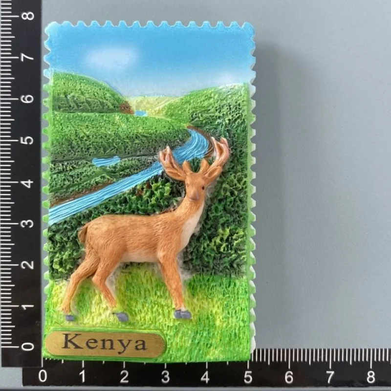 Kenya's unique cultural tourism souvenirs, hand-painted decorative art, magnetic refrigerator magnets, collectible gifts