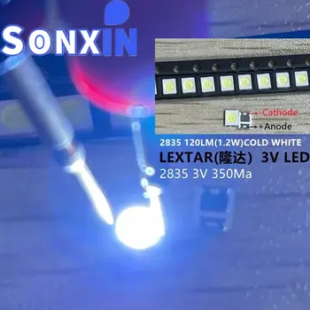 1000 ks originálních LEXTAR 2835 3528 1210 3V 1w-2W SMD LED pro opravu podsvícení TV, studené bílé podsvícení LCD LED 10 nejlepší prodej LED pásek 2835 2b6c - №2