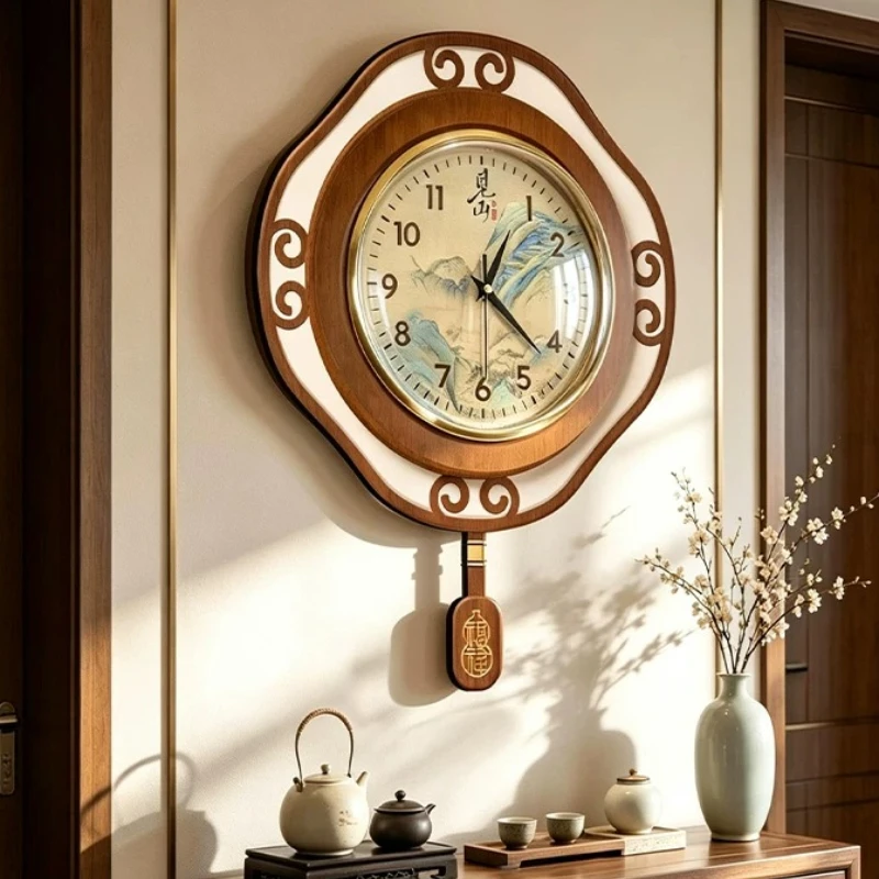 Luxury Lifestyle Aesthetics - Chińskie zegary ścienne w stylu vintage,