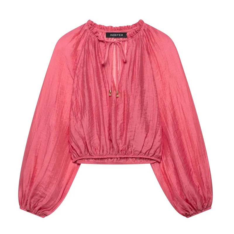 2025 Zomer Vrouwen Rode Plooien Shirt Rokken Sets Lace Up Lange Mouwen Shirts + Hoge Taille Plooirok Mode dame Outfits