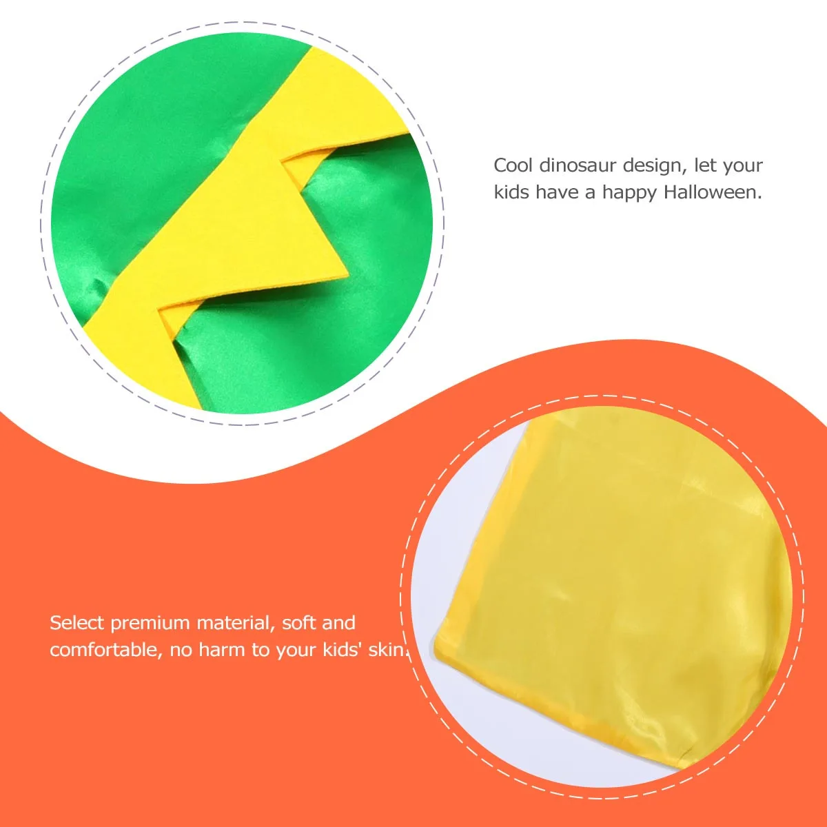 1 세트 어린이 공룡 망토 할로윈 의상 편안하고 피부에 해를 끼치 지 않는 세련된 디자인 무대 공연 복장 세트