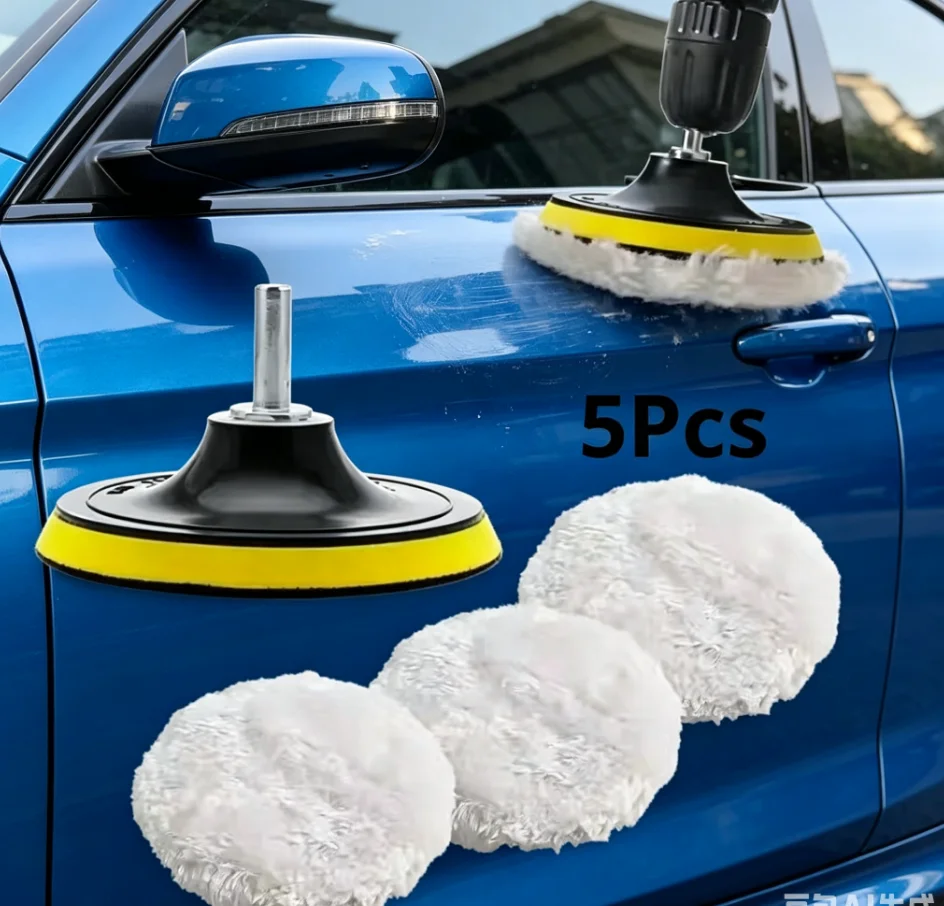 kit-de-polimento-automotivo-5-pecas-3-4-5-polegadas--discos-de-la-e-esponja-para-polimento-e-cuidado-com-a-pintura-automotiva-acessorio-essencial-para-carros