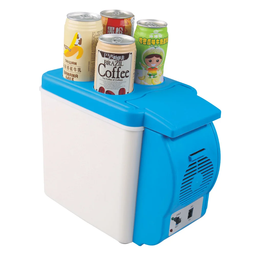 Dc 12V Portable 6L Mini Warmer Cooler Mini Car Freezer Fridge Refrigerator with Compressor