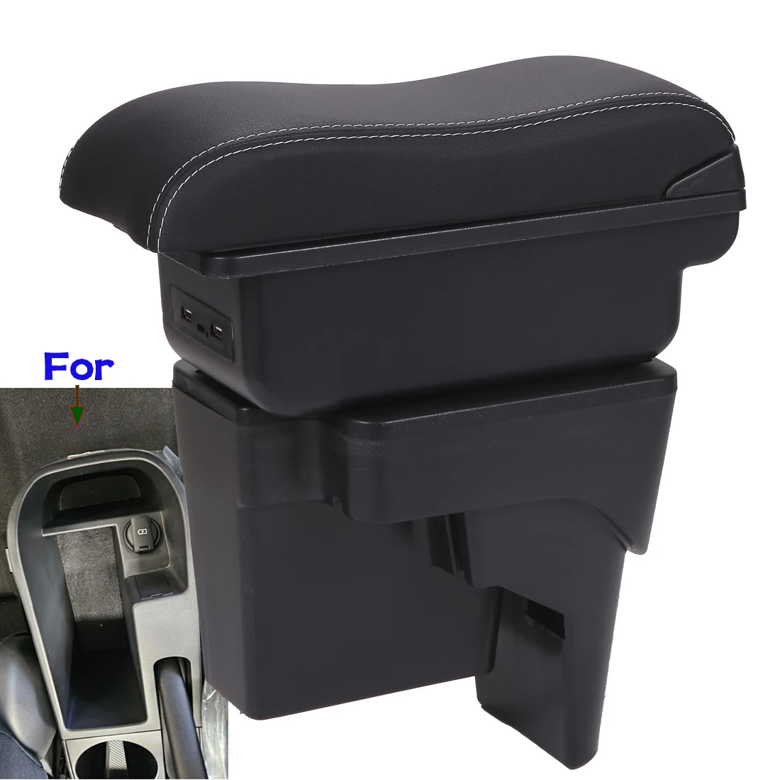 

For Mercedes SL20 Armrest Box For Mercedes SL20 Car Armrest Retrofit Parts Interior Car Storage Box Auto Accessories Center 2016