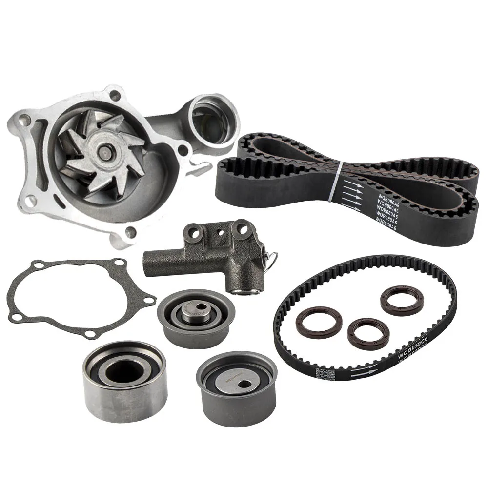 

Комплект ремня ГРМ и водяного насоса для Mitsubishi TURBO 2.0, натяжитель MD326059, 90-92 г.в.