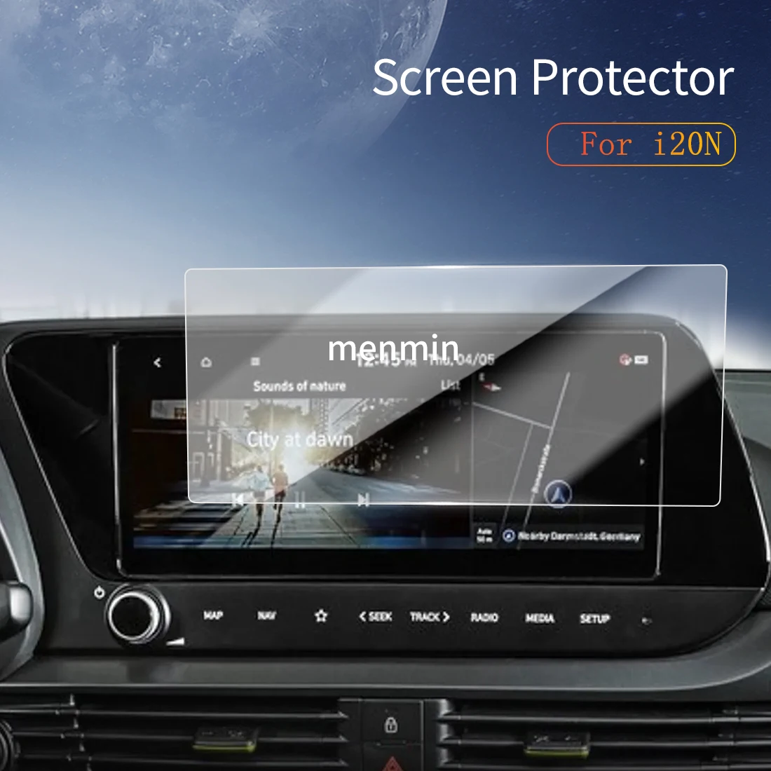 

Car Stickers Dash Carplay Mirror Screen Protector Display Tempered Glass Protective Vehicle For 24 modern i20N