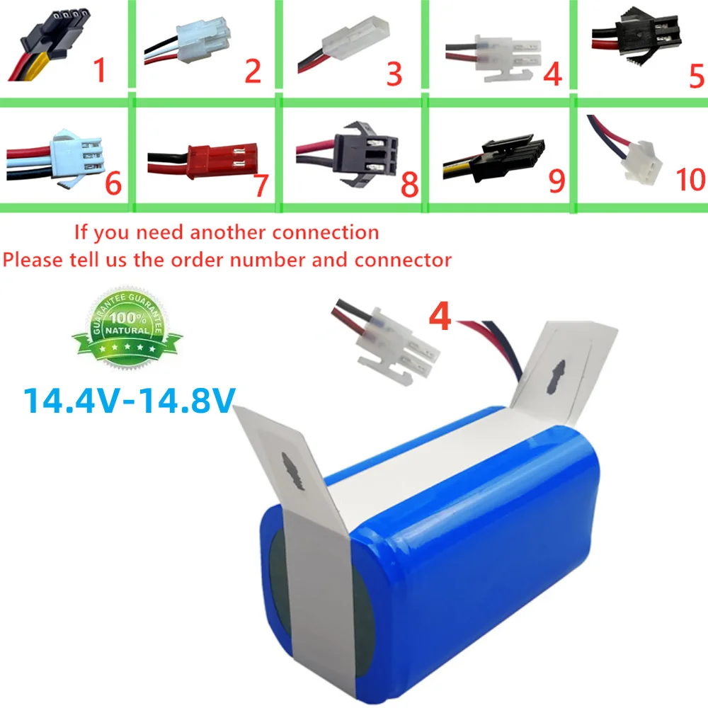 

Robotic vacuum cleaner battery is used for Mamibot EXVAC660, DEXP MB-300, Trend Fusion150, Neatsvor X500 (2600mah, 14.8V)