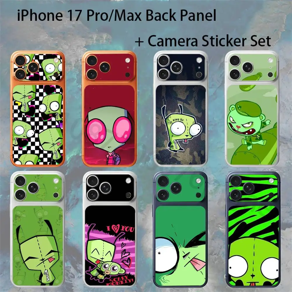 

InvaderS Z-Zim For iPhone 17pro/Max Full body Back Cover Decal Skin Colorful Rear Protective Sticker Film
