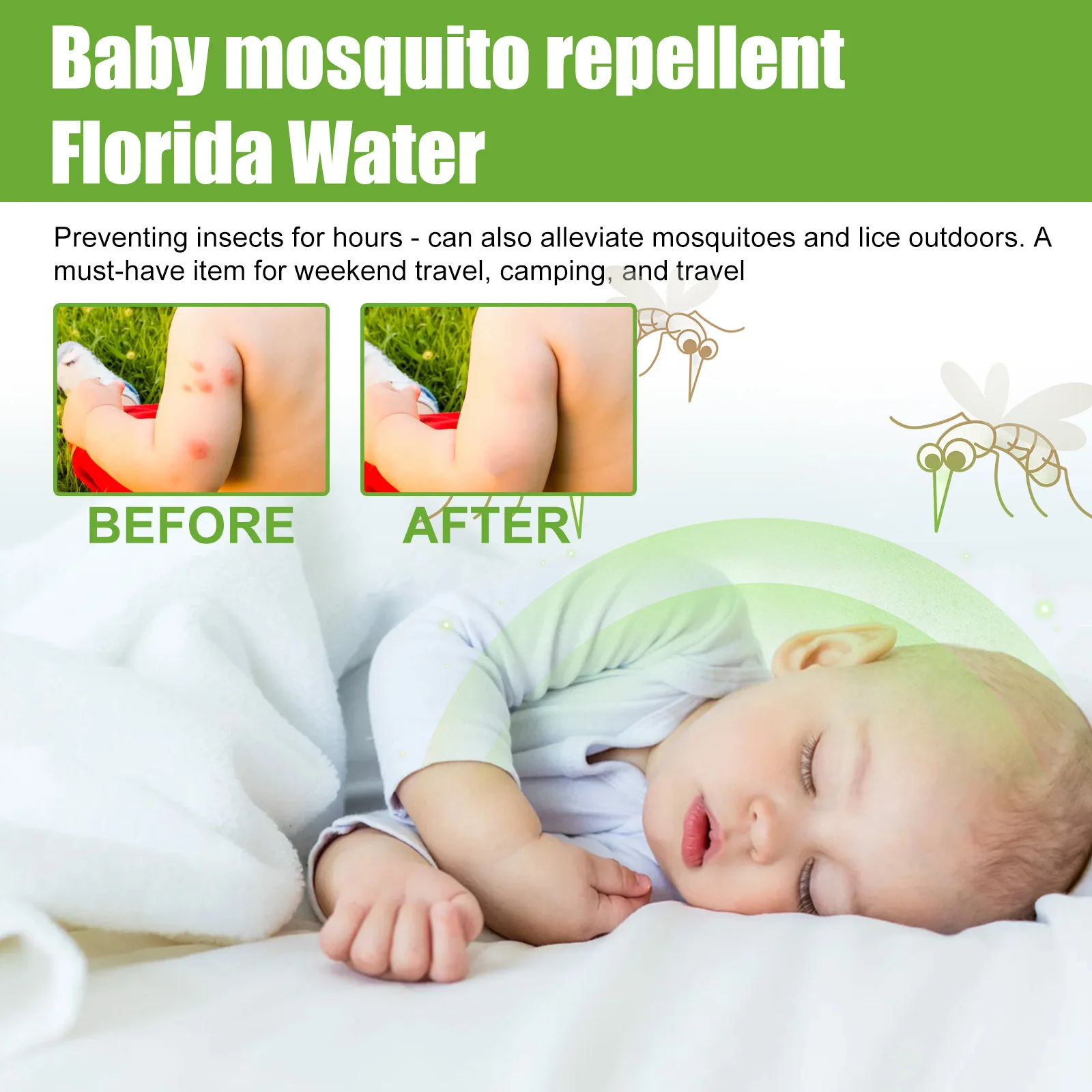 South Moon Repellent toilet water, skin itching children summer anti-bite repellent insect care sprays