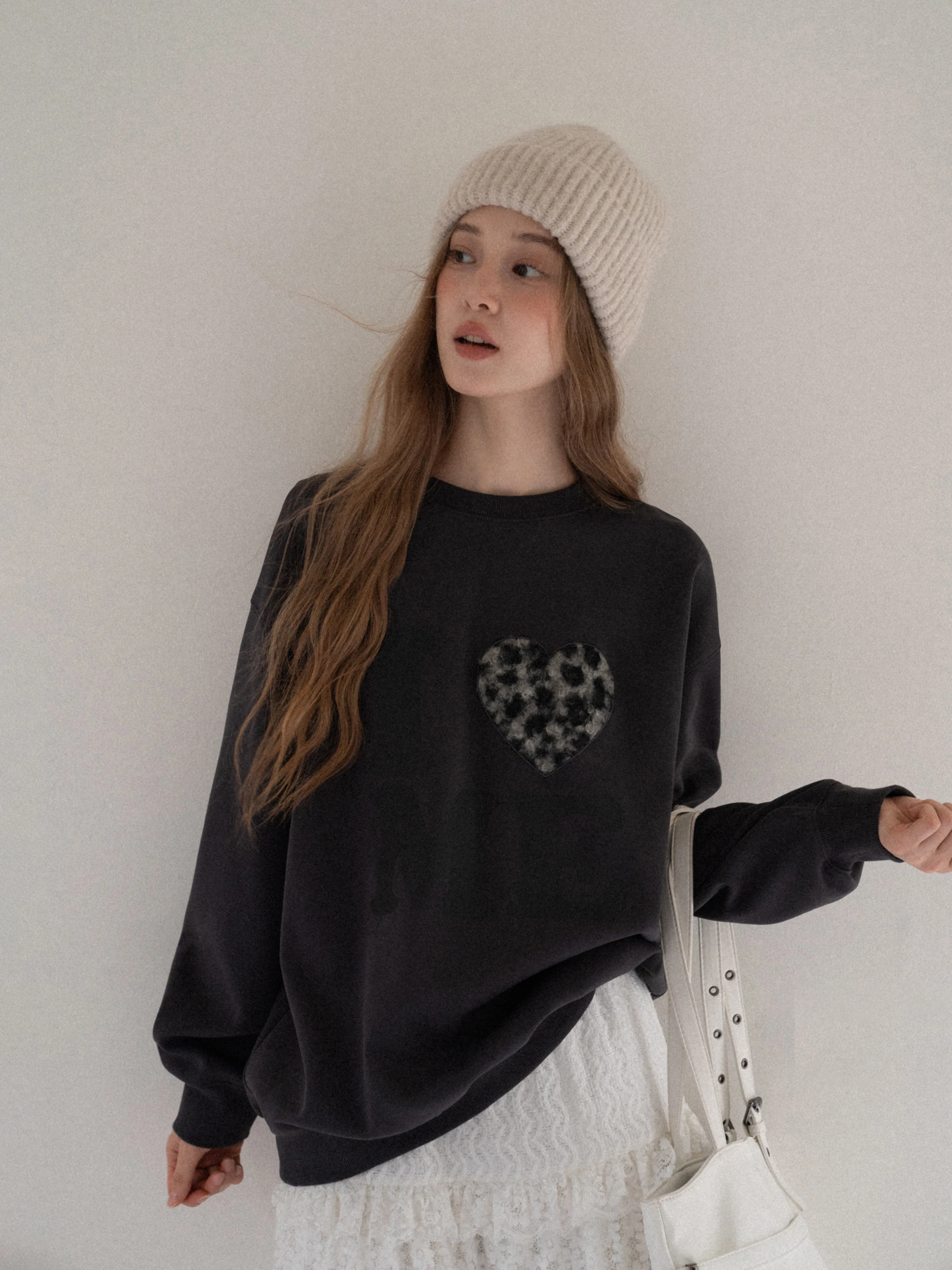 

Ey Свободная посадка Long Sve round Ne Spliced Design Удобная повседневная толстовка с капюшоном EGGKA Brand Commute Sle Faionable для похудения