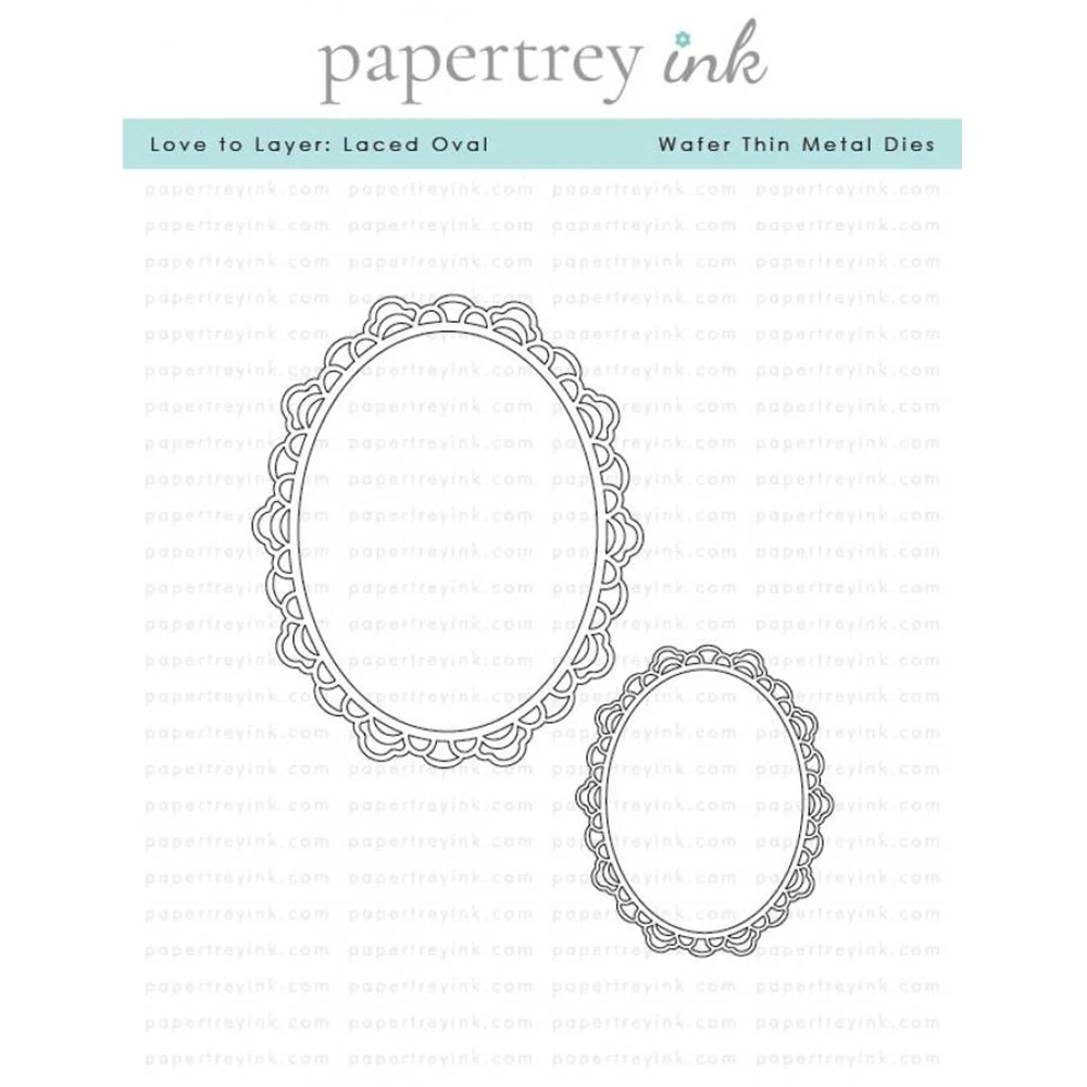 

2026 New Metal cutting Dies Stamps Stencil Love to Layer: Laced Oval Die DIY paper carft Card Scrapbook Decoration Mold Handmade