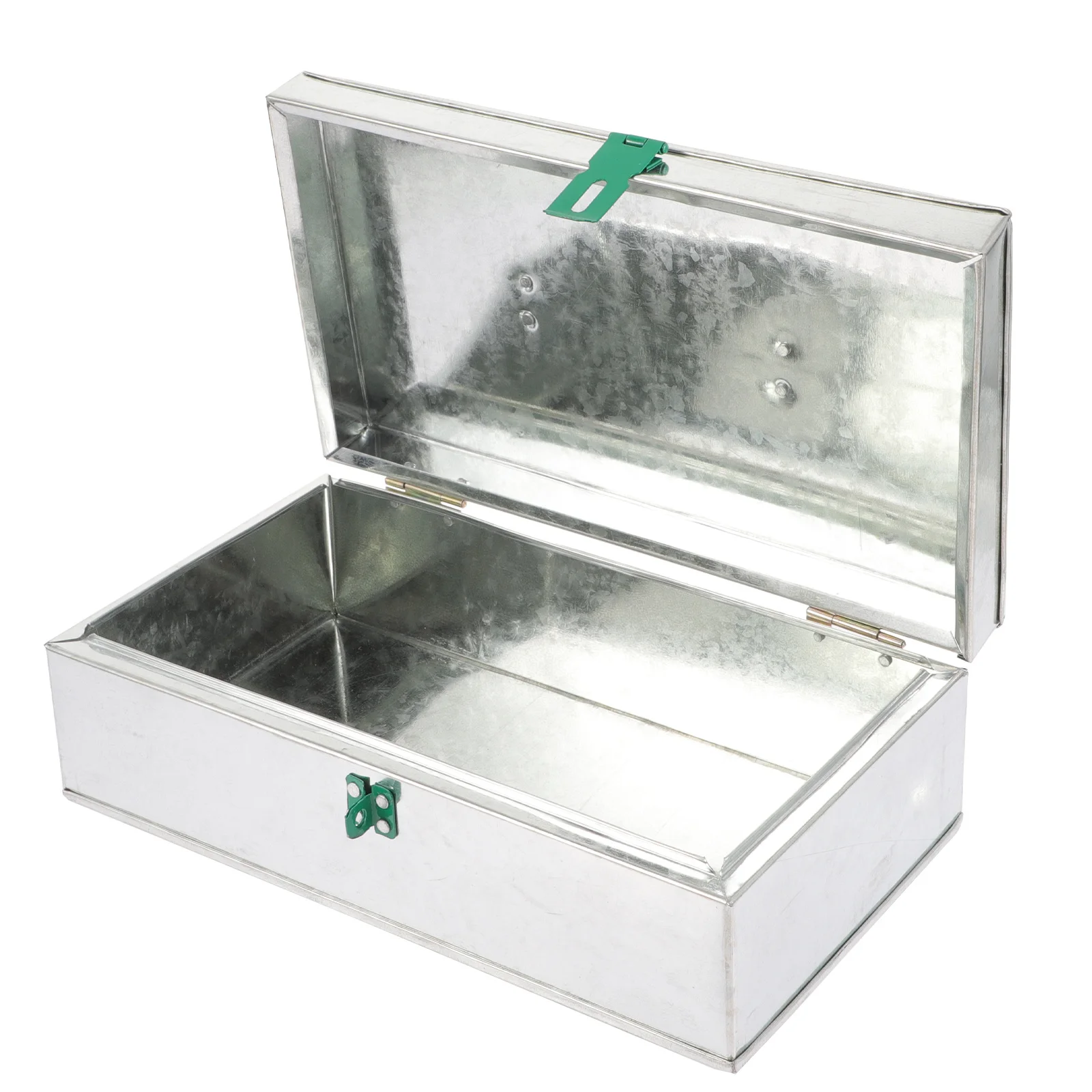 1Pcs Portable Tough Iron Sheet Tool Box Lock Storage Durable Household Repair Tool Organizer Box Cash Holder