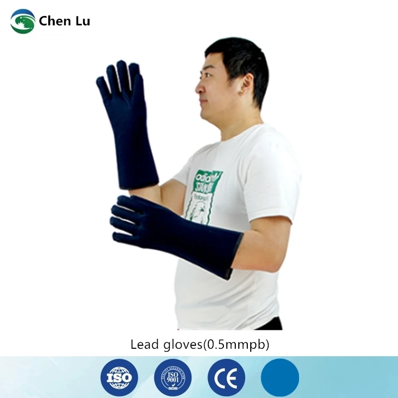 Industrial Nuclear Radiation Shield Lead Gloves Split Finger Design 0.5mmpb Anti Gamma Ray Ionizing Radiation Protective Gloves