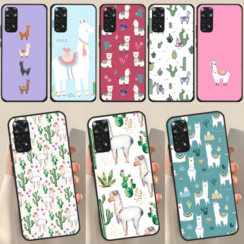 Lama Llama Alpacas For Redmi Note 12 Pro Plus Cover For Redmi Note 10 8 9 11 Pro 12S 11S 10S 9S 9C 10C 12C Case