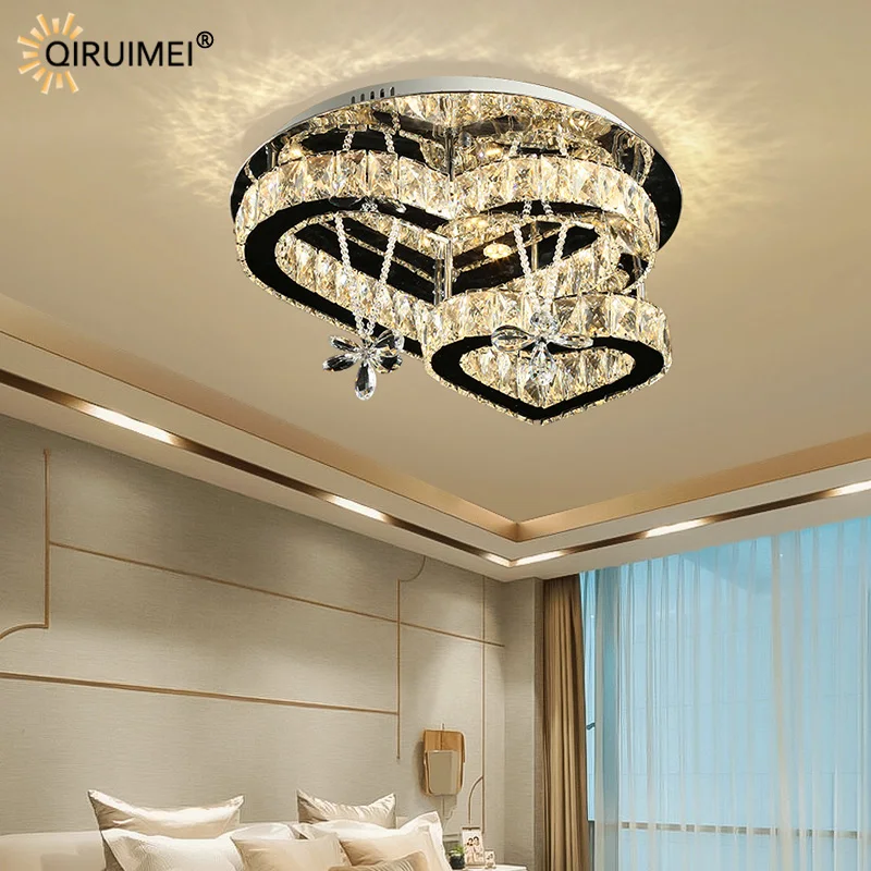 

Nordic Dimming Crystal New Modern LED Chandelier Lights Living Dining Room Bedroom Bar Hall Villa Hotel Lamps Indoor Lighting