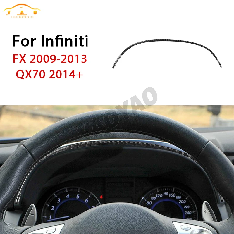

Car Sticker For Infiniti FX 2009-2013 Carbon Fiber Dashboard Decoration Cover Trim Car Interior Accessories