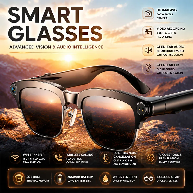 new-ai-intelligent-smart-glasses-800w-camera-1080p-video-record-dual-speaker-wifi-transfer-2gb-memory-wireless-call-smartglasses