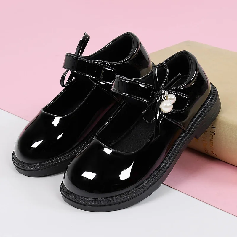 

Zapatos, модная детская кожаная обувь высокого качества, осень 2022, новая обувь принцессы с бантом для девочек, простая универсальная детская обувь для выступлений