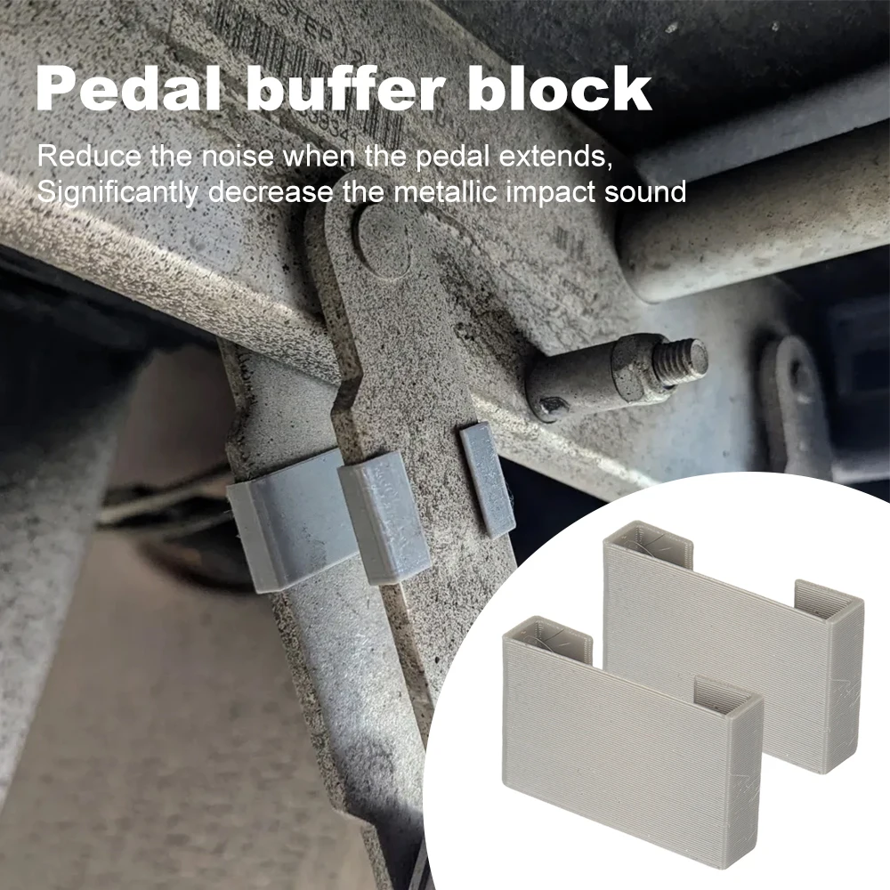 

2/4x Pedal Buffer Block For Thule Protect And Reduce Metal Extrusion Deformation Reduces The Noise Dual Stage Pedal Buffer Block