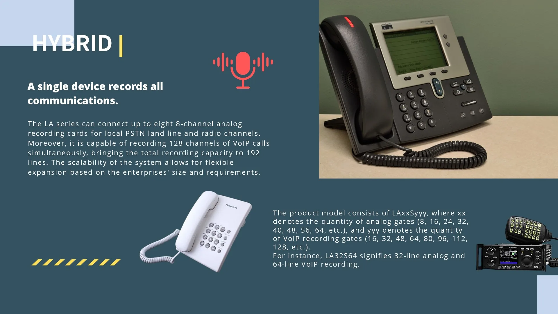 ARTECH-registrador de voz independiente inteligente de LA serie LA