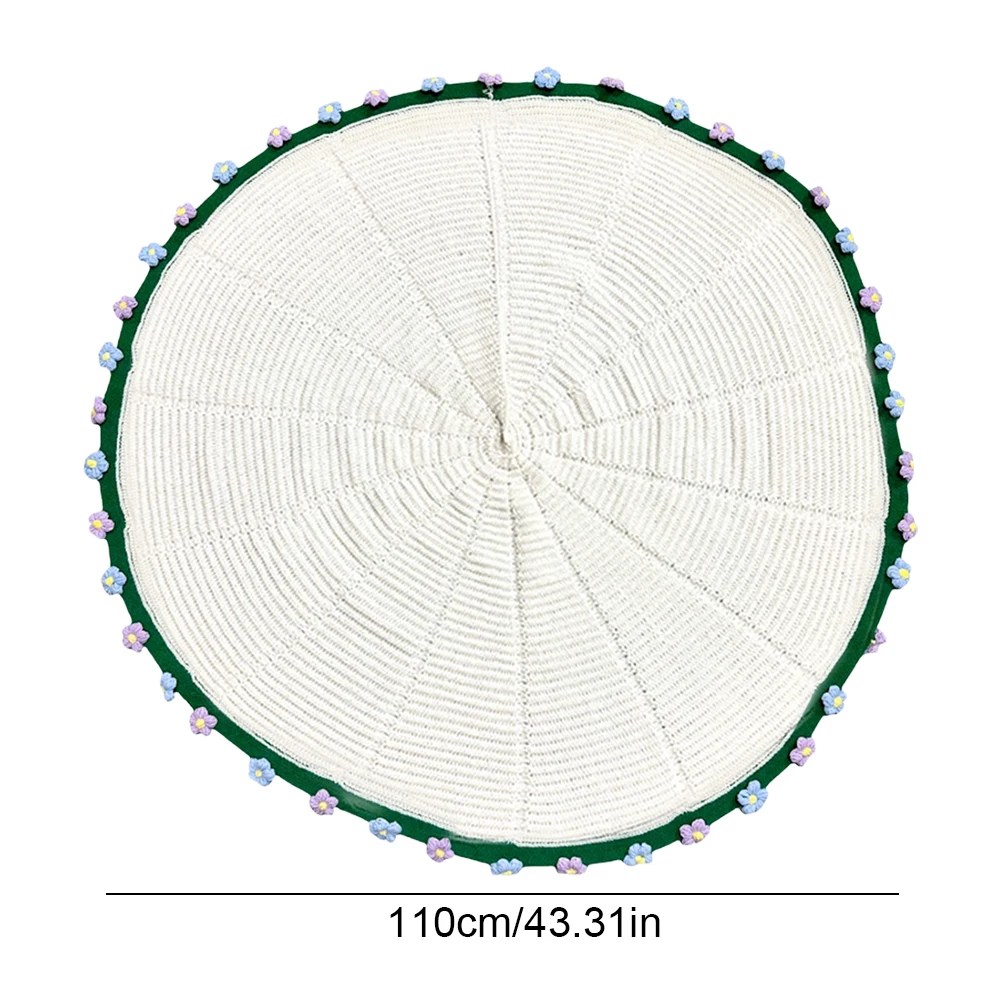 

Rose Bouquet Blankets Reusable Hand Knitted Rose Blanket Soft Knitting Throw Blankets for Sofa Throw Nursery Blanket Mattress
