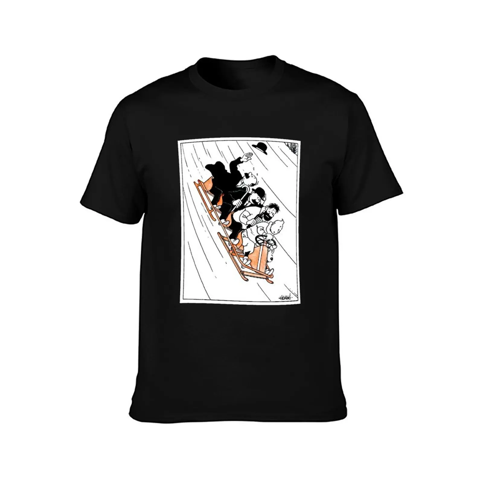 Bobsled T-Shirt Basic Breathable Solid Color T-Shirt