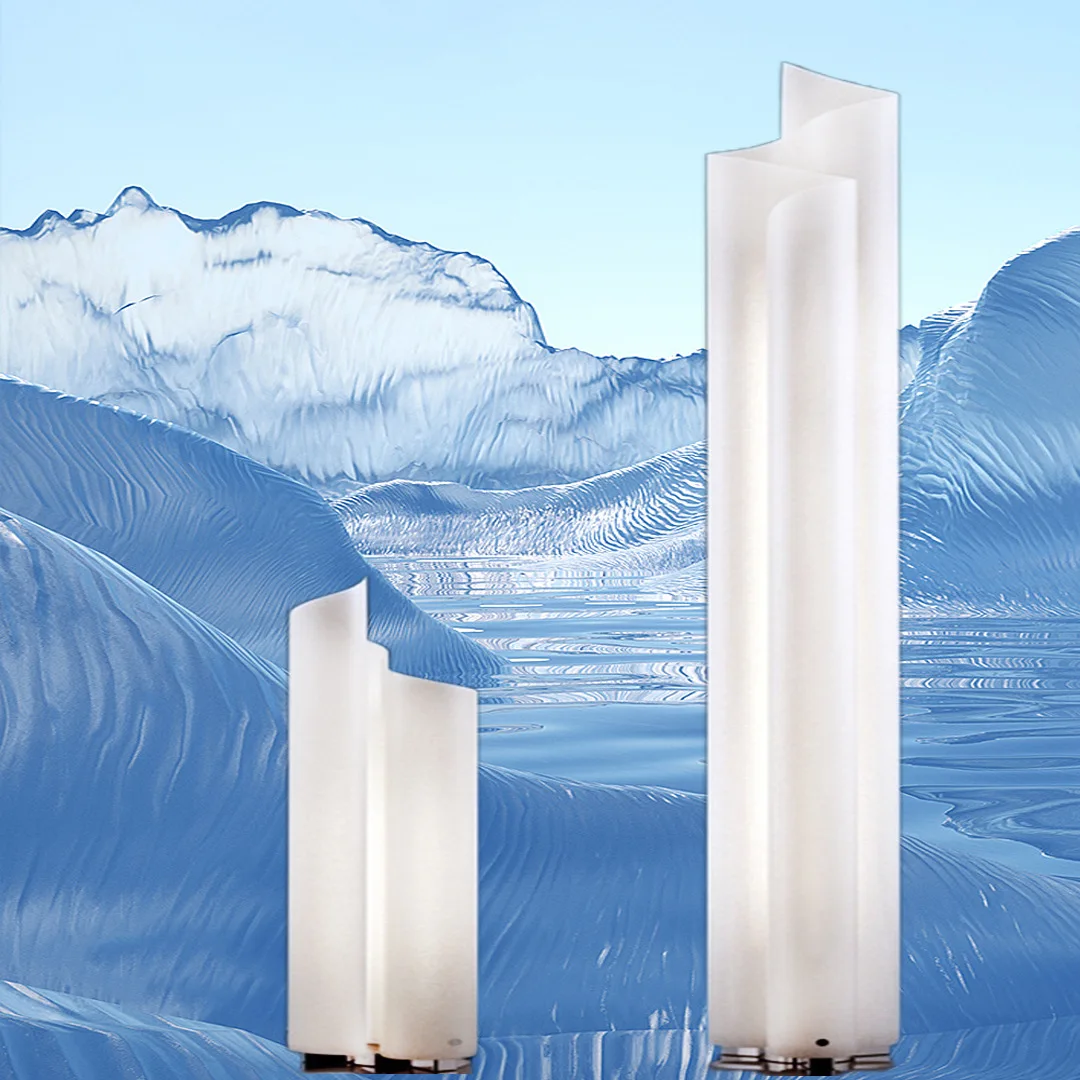 

Modern Glacial Light Floor Lamp Simple Design Living Room Bedroom Ins Atmosphere Iceberg Standing Lamp