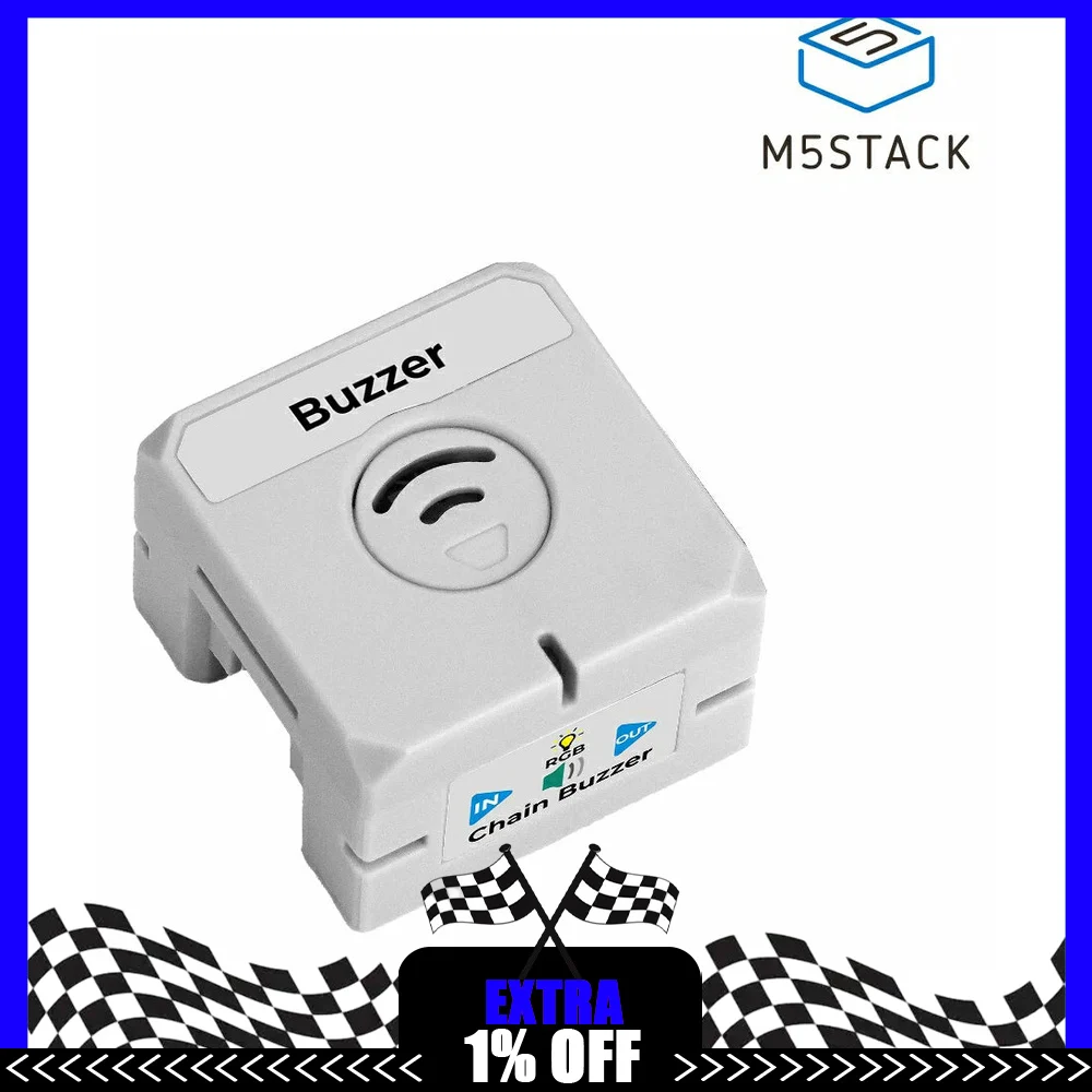 M5Stack Chain Buzzer STM32G031 Sound Output Node Module for Chain Series IoT Development