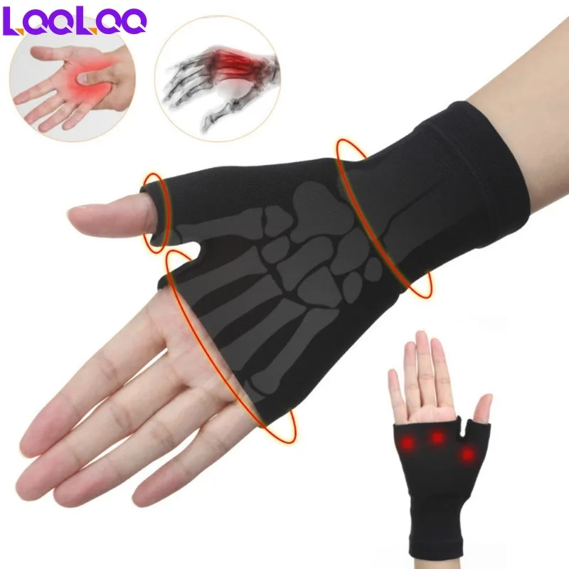 

1Pair Compression Wrist Support Sleeve for Football Relieve Carpel Tunnel, Wrist Pain - Best Wrist Support - Improve Circulation