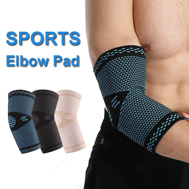 

1pc Elbow Support Elastic Gym Sport Elbow Protective Pad Absorb Sweat Sport Basketball Arm Sleeve Elbow Brace