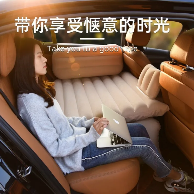 Factory direct sales, car inflatable bed 3/7 minutes can sit and lie down, car back seat travel mattress, car folding bed