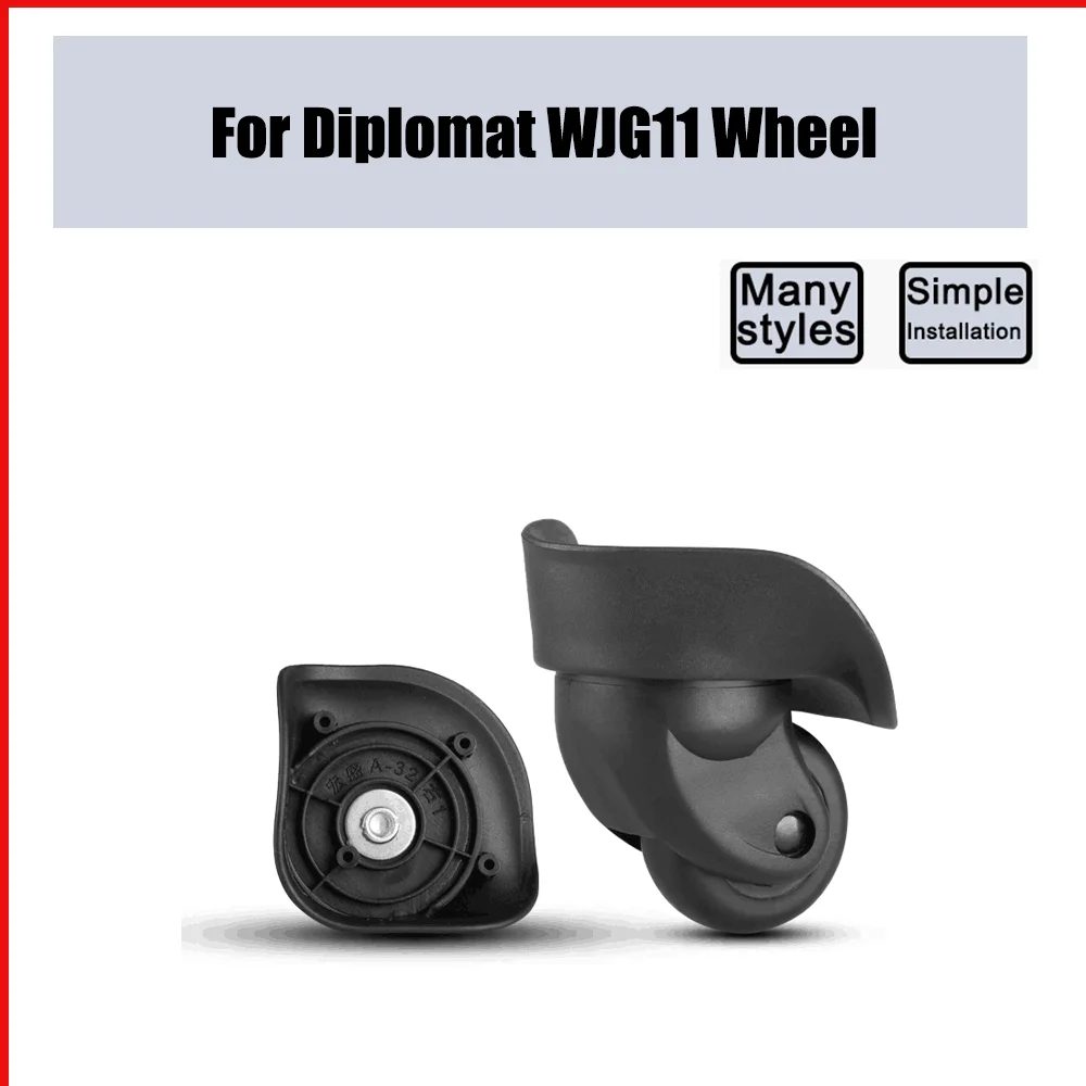 

For Diplomat WJG11 Trolley Case Wheel Pulley Sliding Universal Luggage Wheel Silent Smooth Wear-resistant Accessories Casters