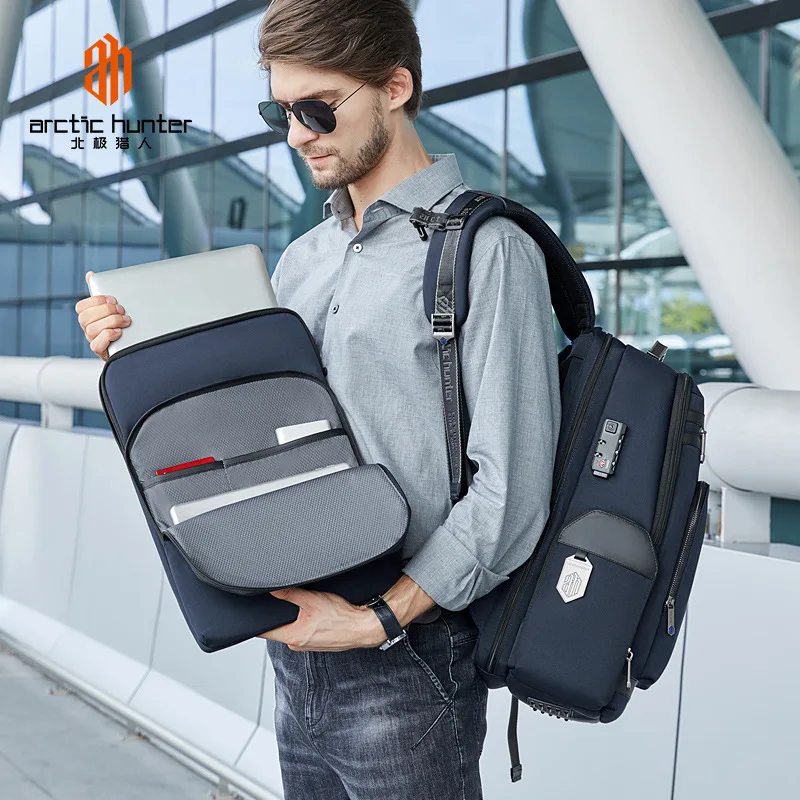 Mochila Masculina de Viagem de Negócios de Alta Qualidade, bolsa multifuncional para computador de alta capacidade